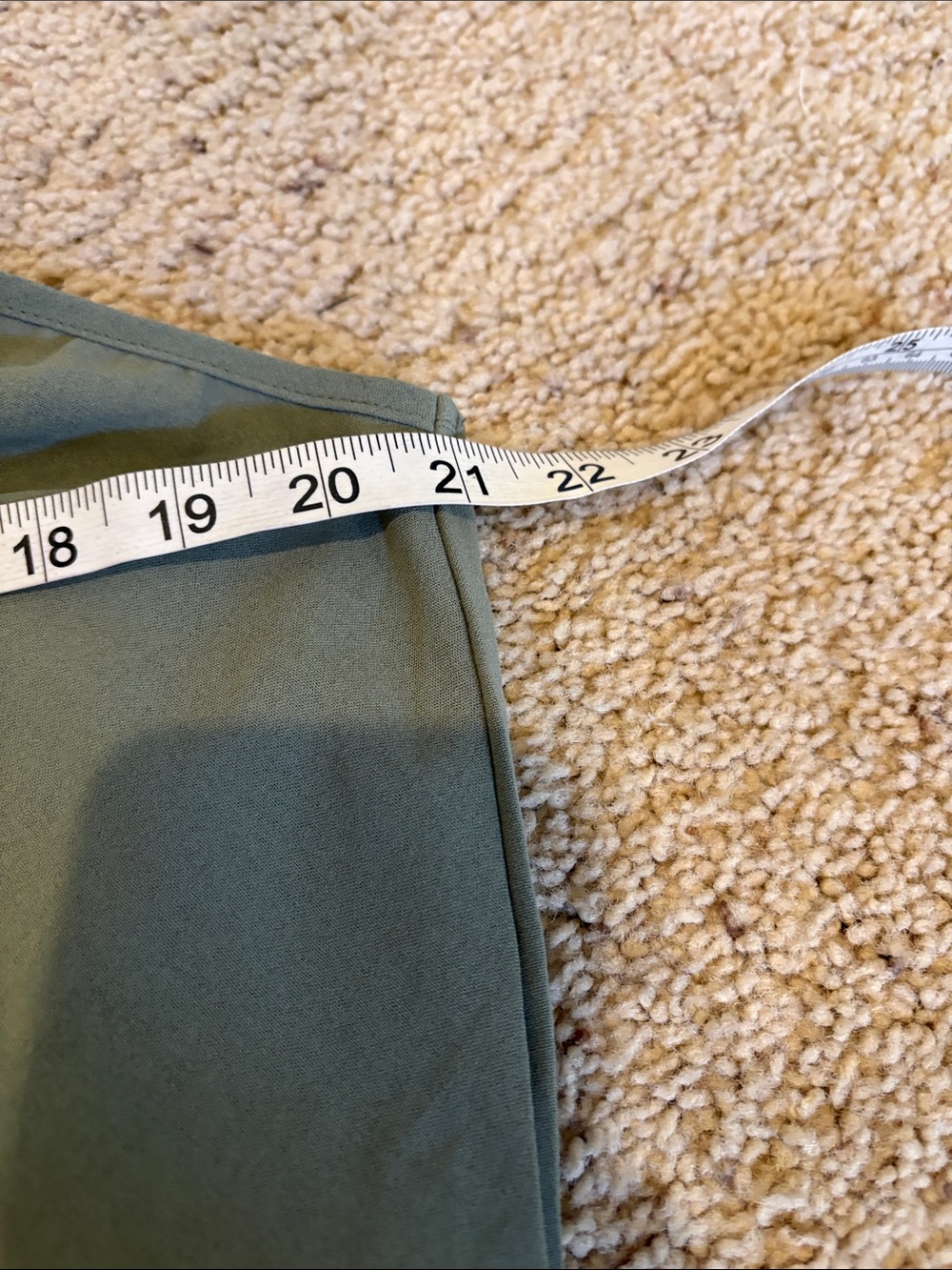 SHEIN Olive Green Draped V-Neck Cami with Slim Straps - Picture 4 of 5
